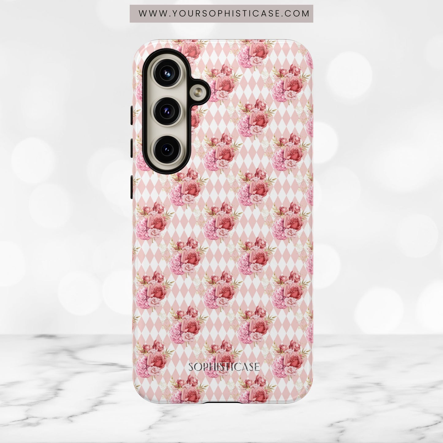Rose Diamond Romance in Juliette - Tough Phone Case