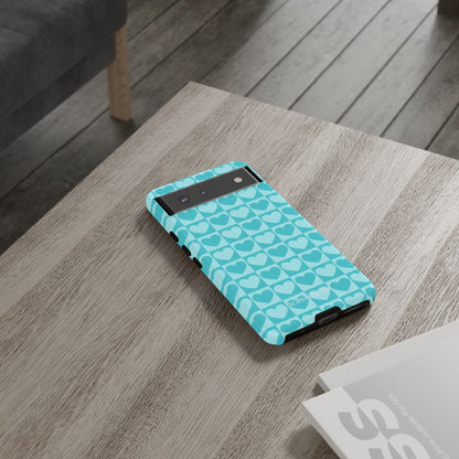 Tough Love in Aqua - Tough Phone Case