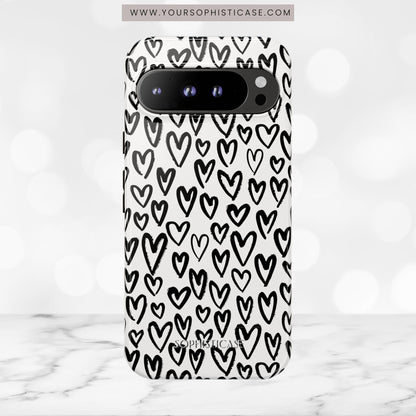 Dark Thoughts in Urban Heart - Tough Phone Case