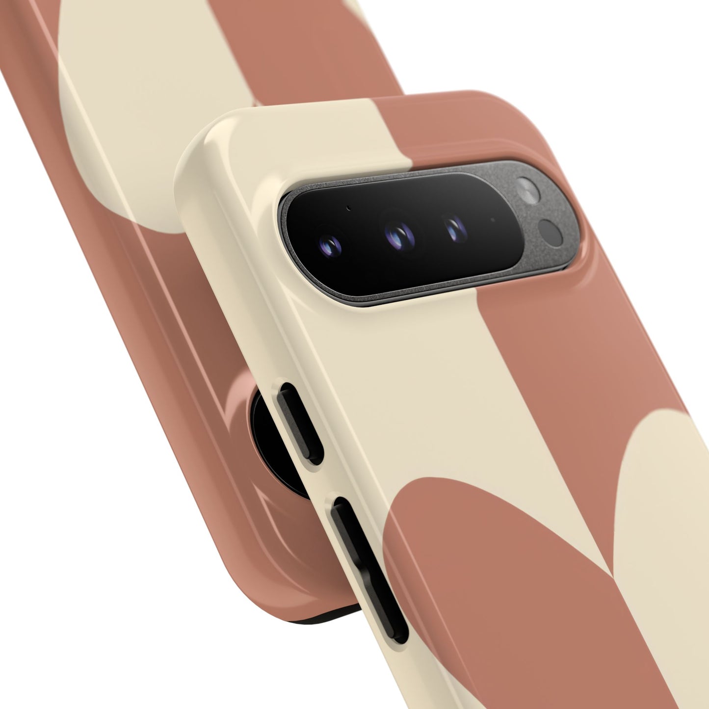 Be Mine in Brown and Cream - iPhone Case, Samsung Galaxy Case, Google Pixel Case