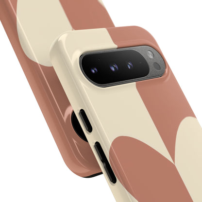 Be Mine in Brown and Cream - iPhone Case, Samsung Galaxy Case, Google Pixel Case