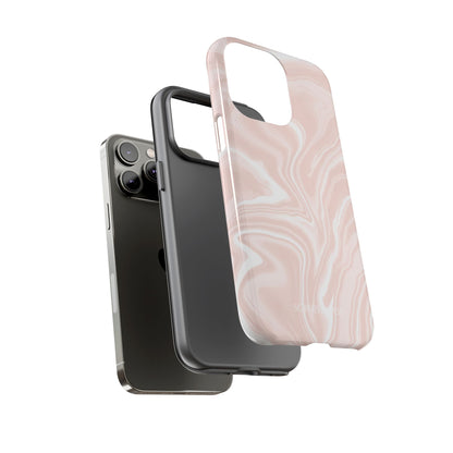 Liquid Dreams in Neutral Beige - iPhone Case