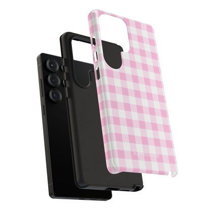 Gingham in Pink - Tough Phone Case