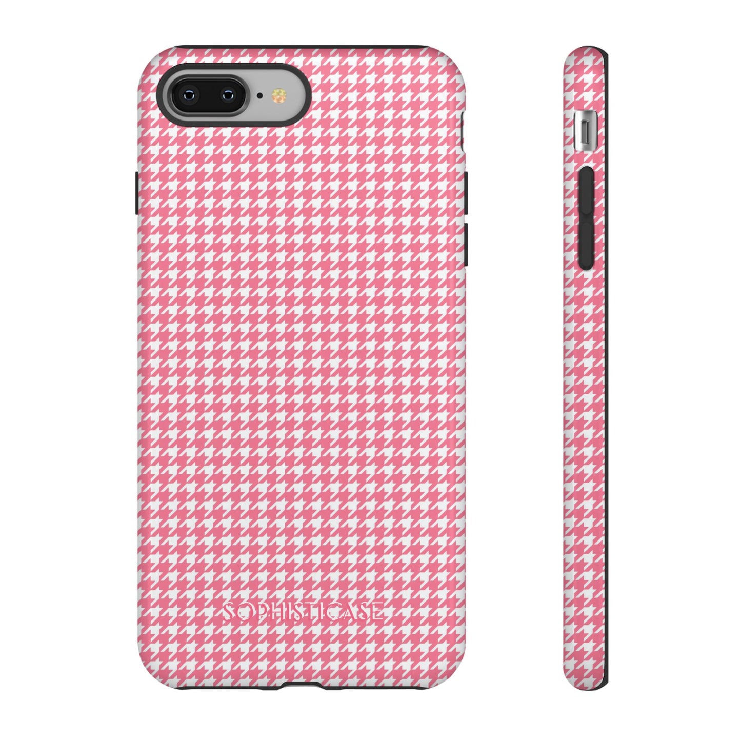 Tough Case - Houndstooth in Salmon