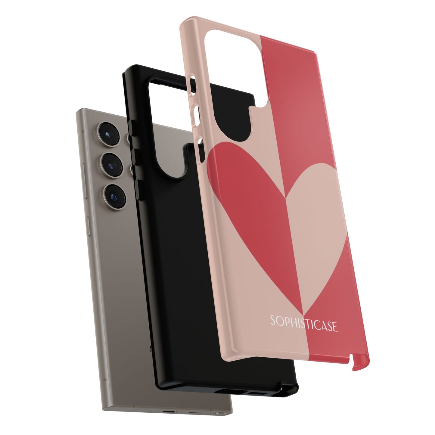 Be Mine in Red and Brown - iPhone Case, Samsung Galaxy Case, Google Pixel Case