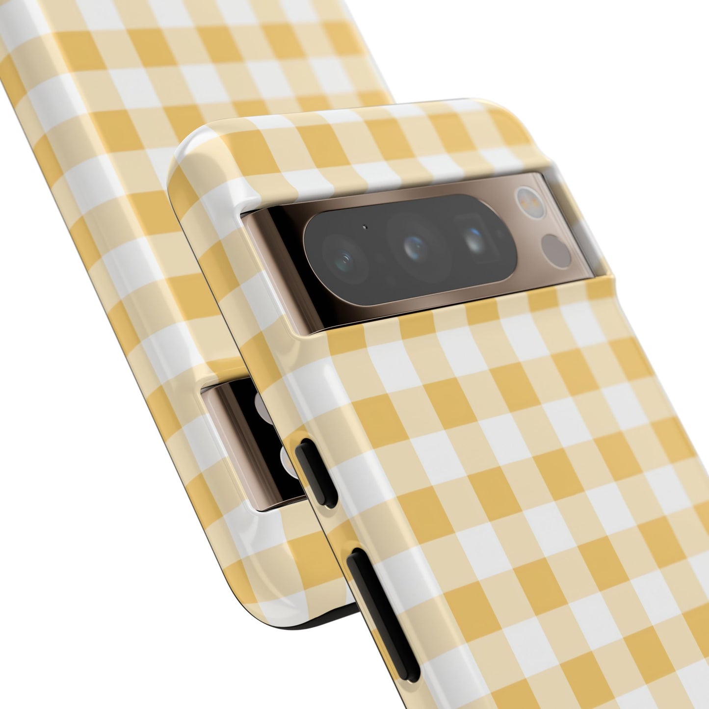 Gingham in Yellow - iPhone Case, Samsung Galaxy Case, Google Pixel Case