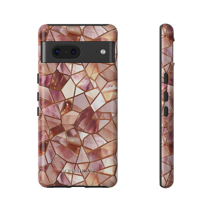 Rose' Runway in Champagne Mosaic - Tough Phone Case