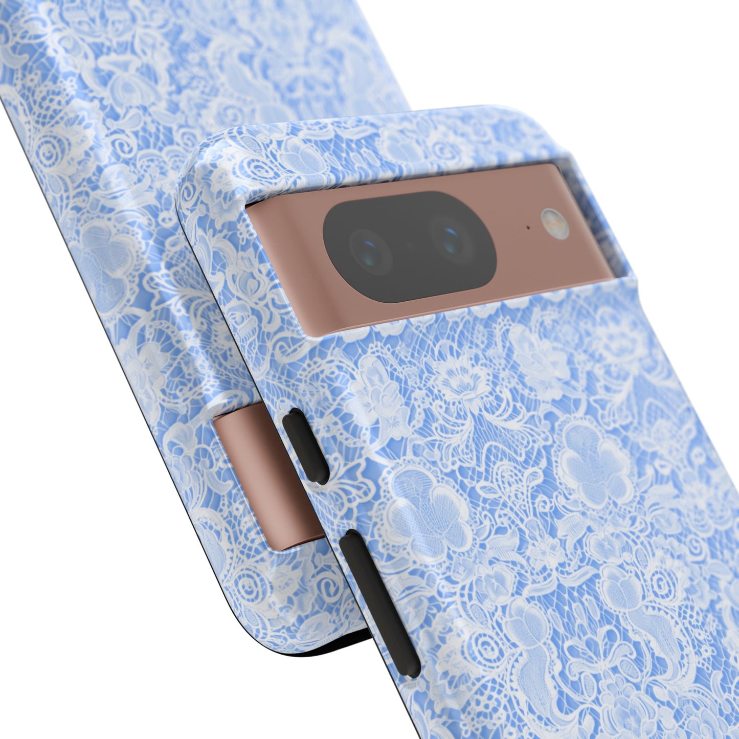Luxe Lace in Blue - iPhone Case, Samsung Galaxy Case, Google Pixel Case