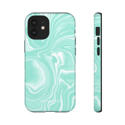 Liquid Dreams in Green - iPhone Case