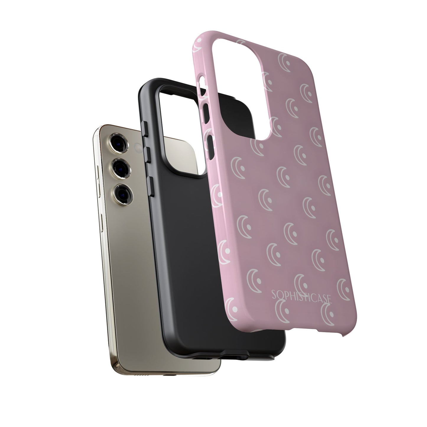 Moon Phase in Pink - Tough Phone Case for Samsung Galaxy