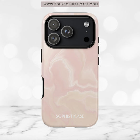 Liquid Magic in Beige Haze - iPhone Case