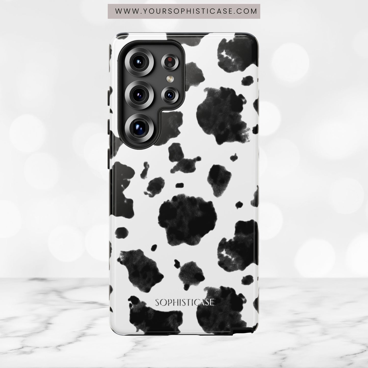 Holy Cow in Black - iPhone Case, Samsung Galaxy Case, Google Pixel Case