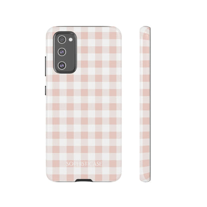 Tough Case - Gingham in Neutral Beige