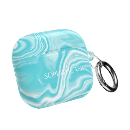 AirPod Cases - Liquid Dreams in Aqua