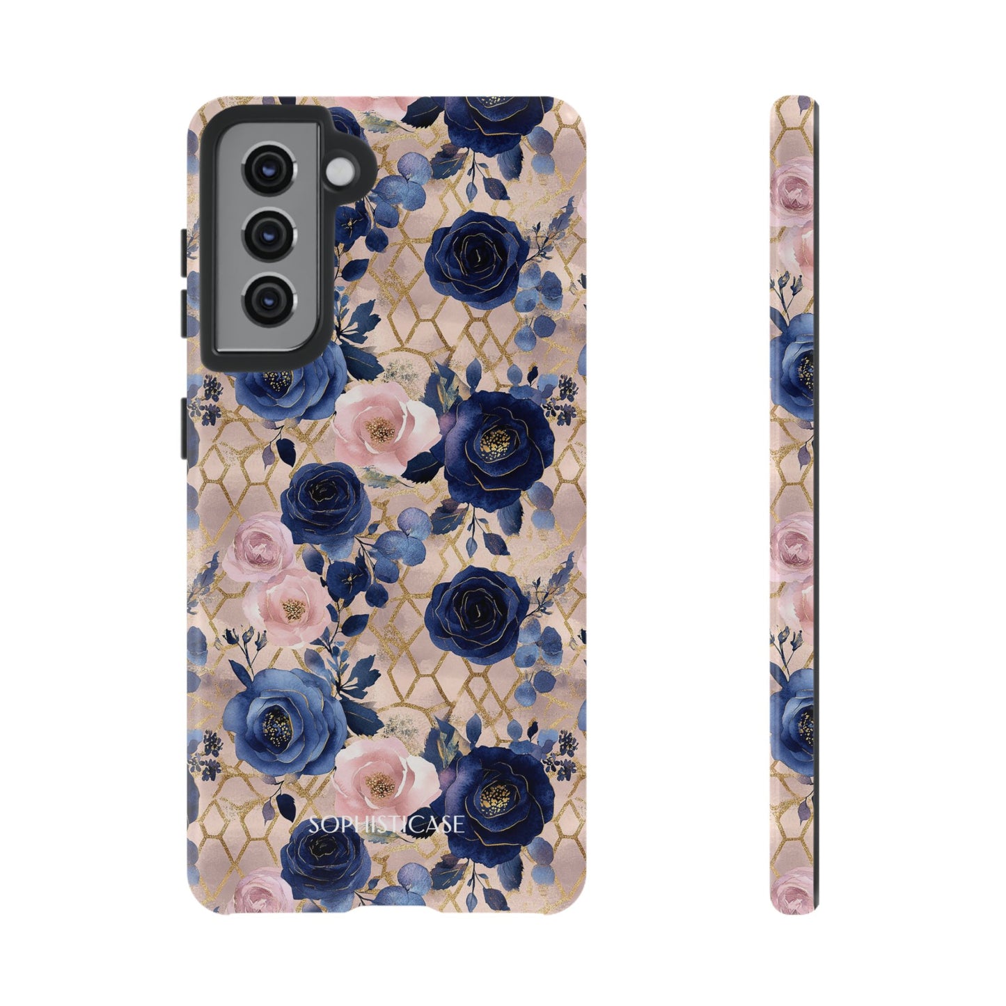 Royal Floral in Navy Blush - Tough Phone Case