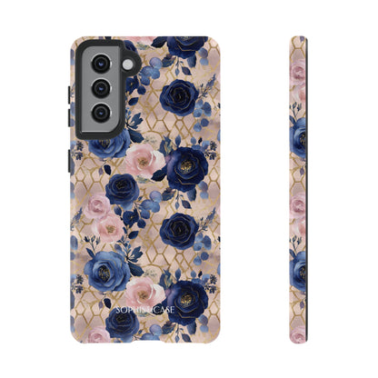 Royal Floral in Navy Blush - Tough Phone Case