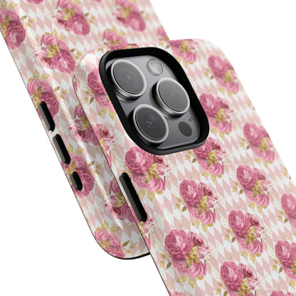 Rose Diamond Romance in Sienna - Magsafe Phone Case