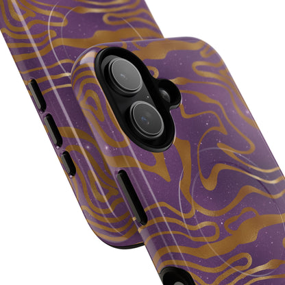Cosmic Gold in Purple - iPhone Magsafe Case