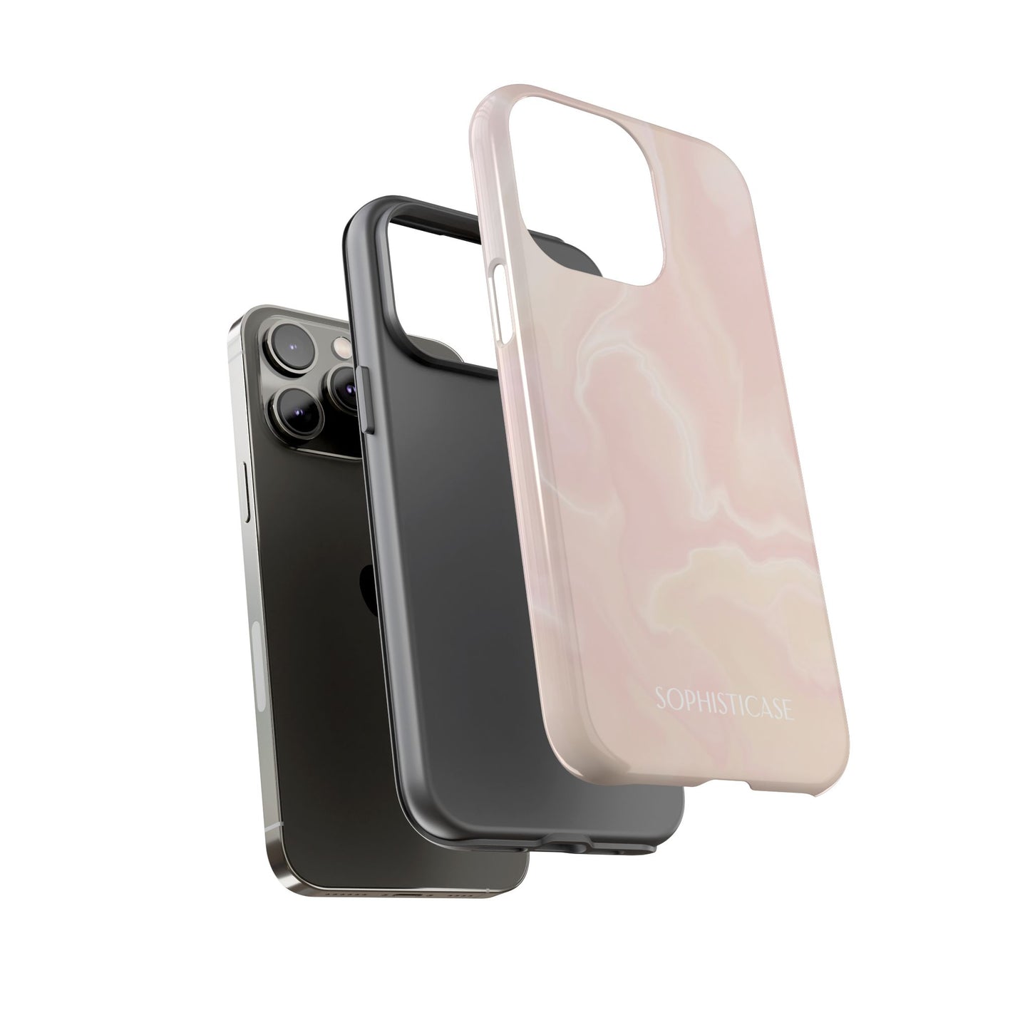 Liquid Magic in Beige Haze - iPhone Case