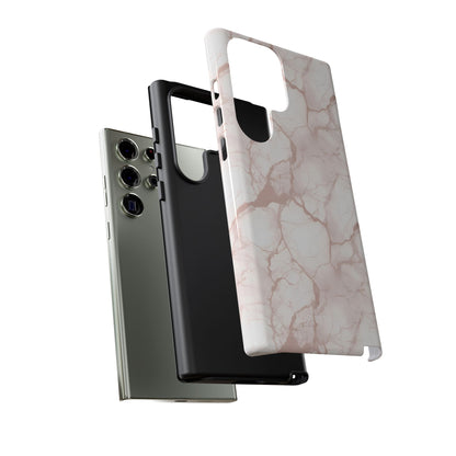 Marble Opulence in Neutral Beige - Tough Phone Case