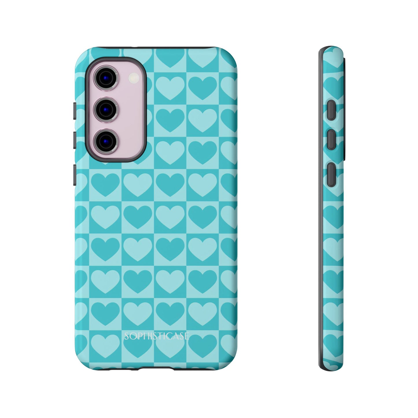 Tough Love in Aqua - Tough Phone Case