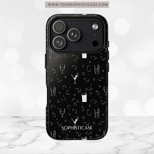 Cocktail Hour in Black - iPhone Case