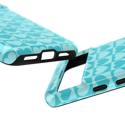 Tough Love in Aqua - Tough Phone Case