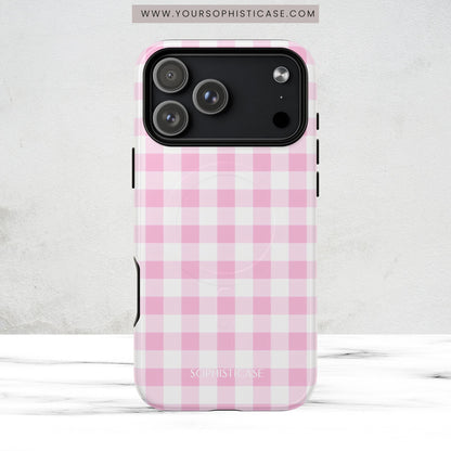 Gingham in Pink - Magsafe Case