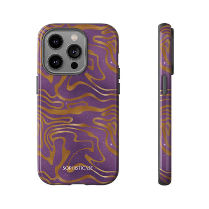 Cosmic Gold in Purple - iPhone Case, Samsung Galaxy Case, Google Pixel Case