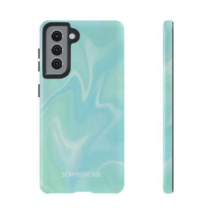 Liquid Magic in Green Haze - Drop Proof Phone Case for Samsung Galaxy