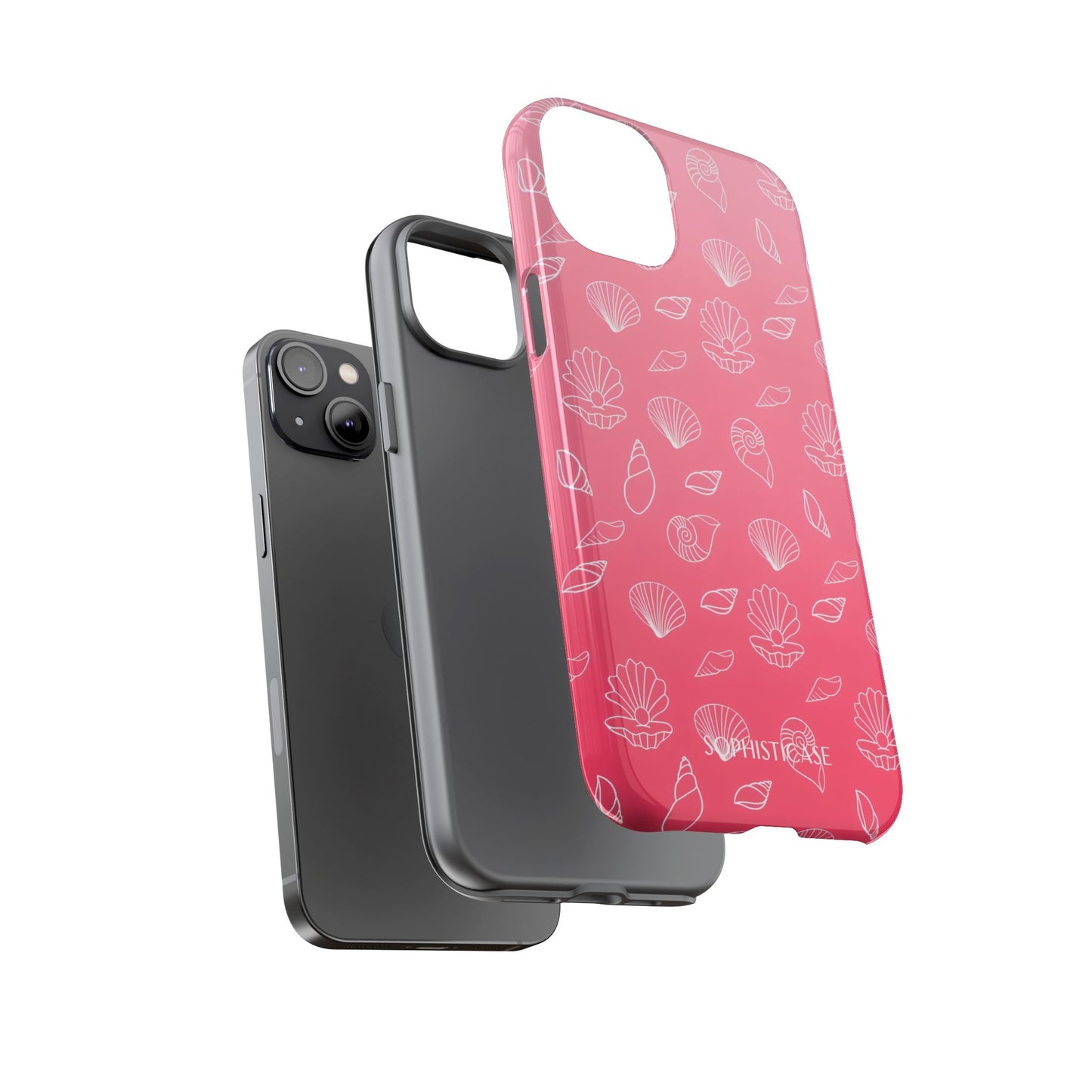 Seashell Society in Sunset Pink - iPhone Case