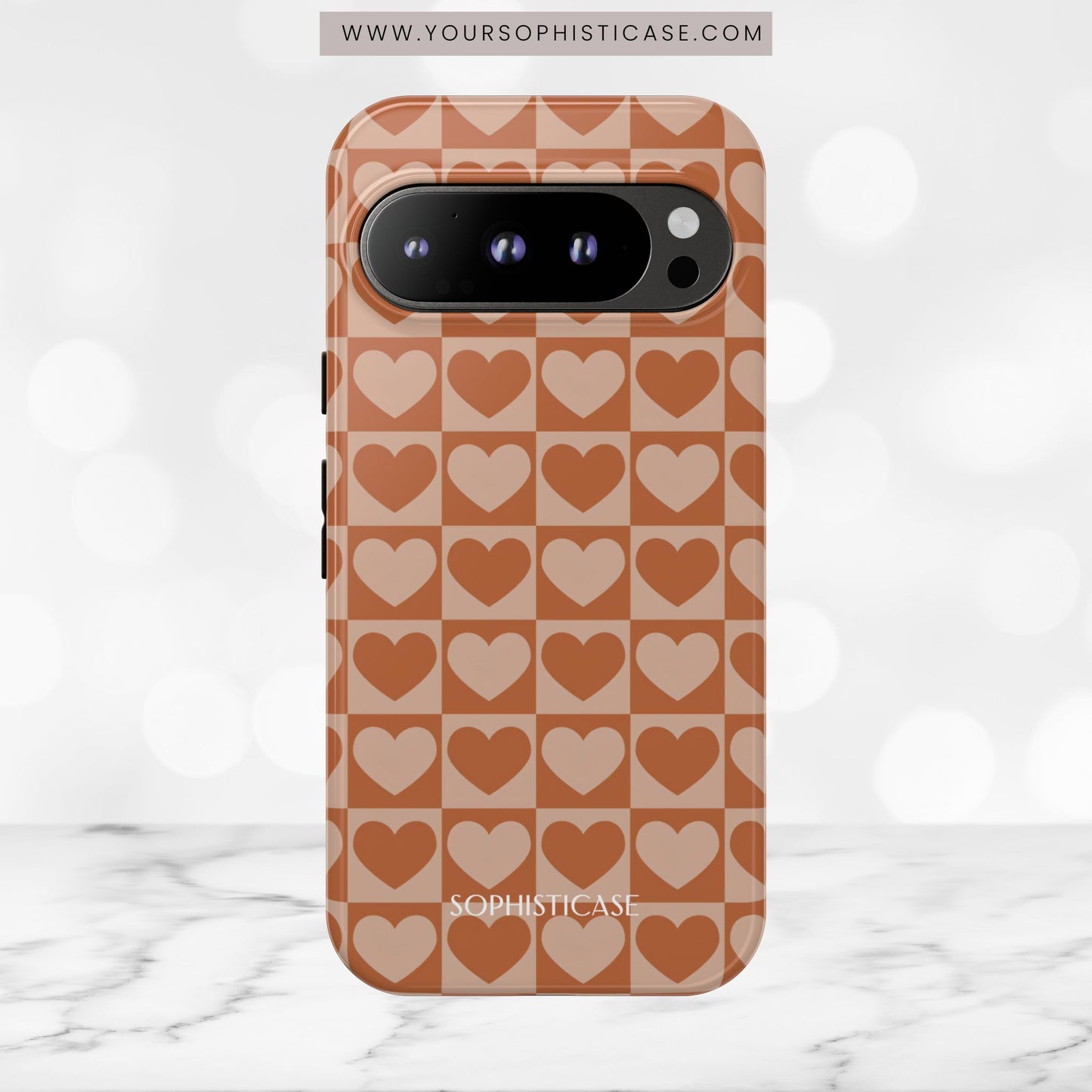 Tough Love in Brown - Tough Phone Case