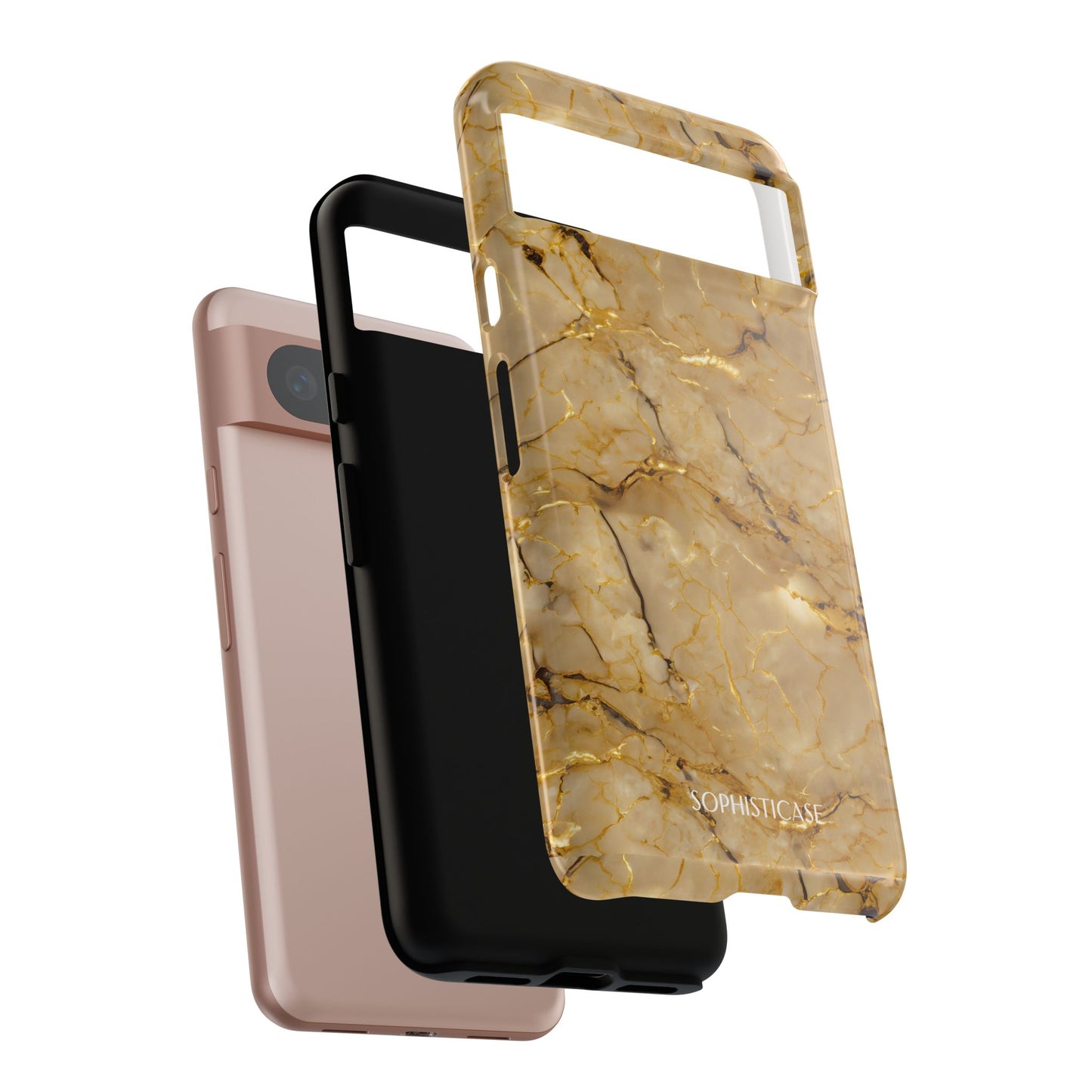 Marble Opulence in Gold - iPhone Case, Samsung Galaxy Case, Google Pixel Case
