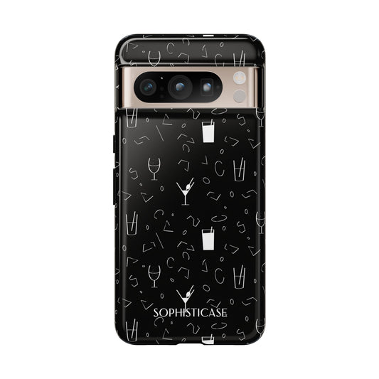 Cocktail Hour in Black - Tough Phone Case for Google Pixel