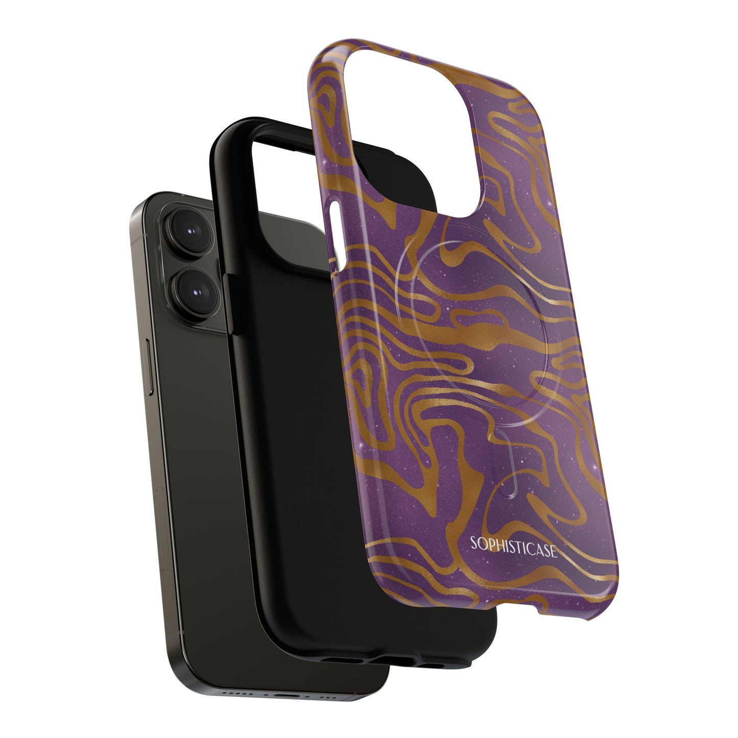 Cosmic Gold in Purple - iPhone Magsafe Case