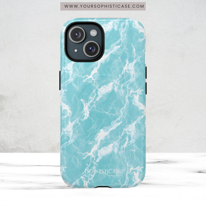 Marble Crush in Aqua - Magsafe Case