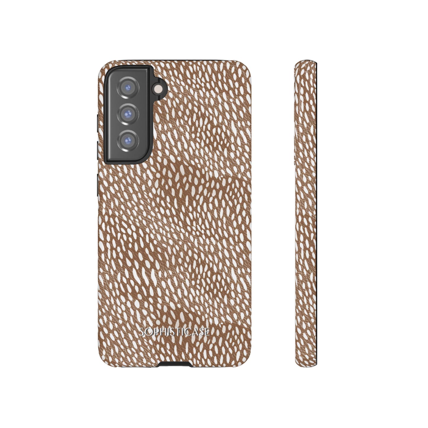 Oh Deer! in Brown - Drop Proof Phone Case for Samsung Galaxy