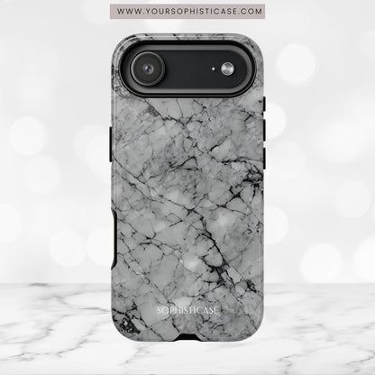 Marble Opulence in Grey - iPhone Case, Samsung Galaxy Case, Google Pixel Case