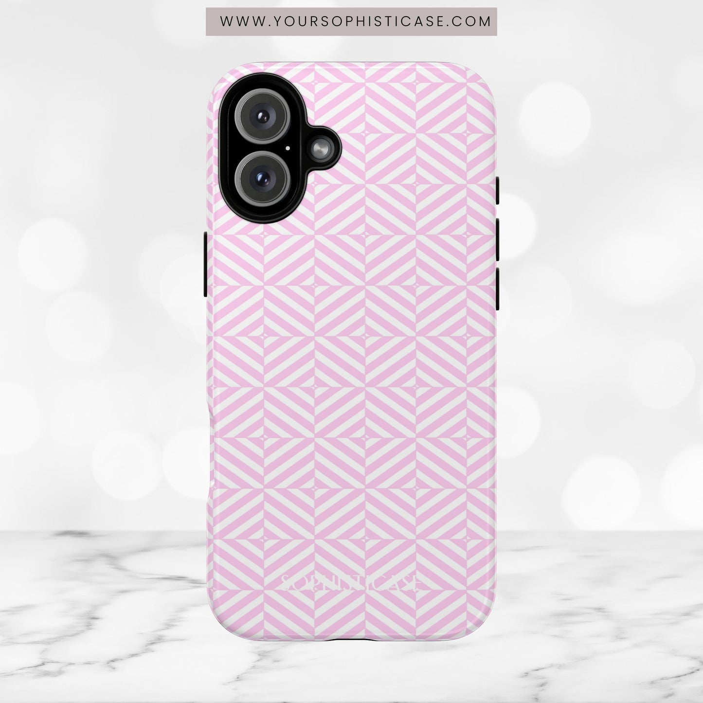 Illusions in Pink - iPhone Case, Samsung Galaxy Case, Google Pixel Case