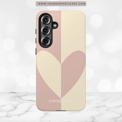 Be Mine in Brown and Beige - iPhone Case, Samsung Galaxy Case, Google Pixel Case