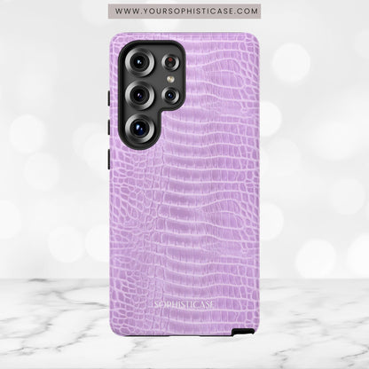 Luxe Leather in Purple - Tough Phone Case