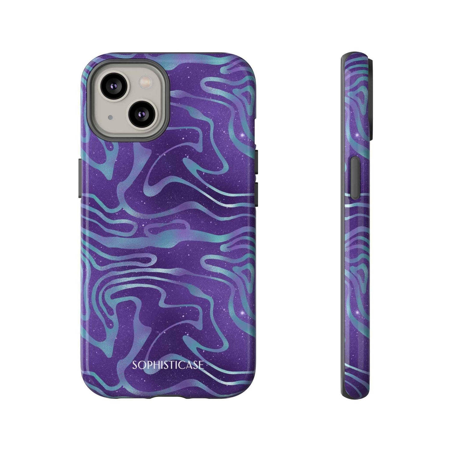 Cosmic Zebra in Blue & Purple - iPhone Case, Samsung Galaxy Case, Google Pixel Case