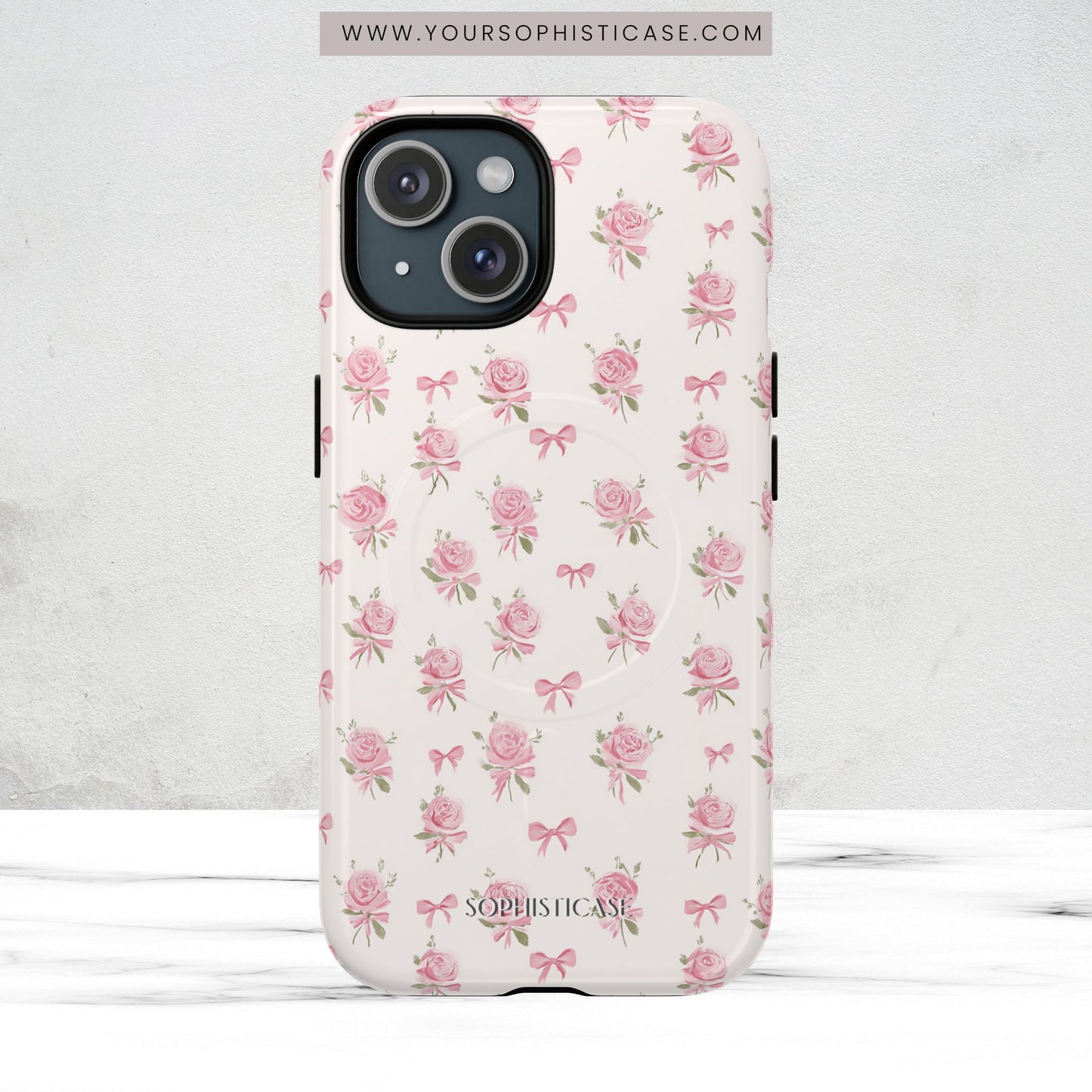 The Sweetest Thing in Coquette Roses and Bows - iPhone Magsafe Case