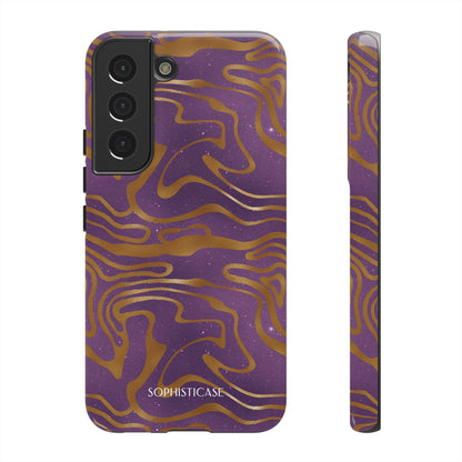 Cosmic Gold in Purple - iPhone Case, Samsung Galaxy Case, Google Pixel Case