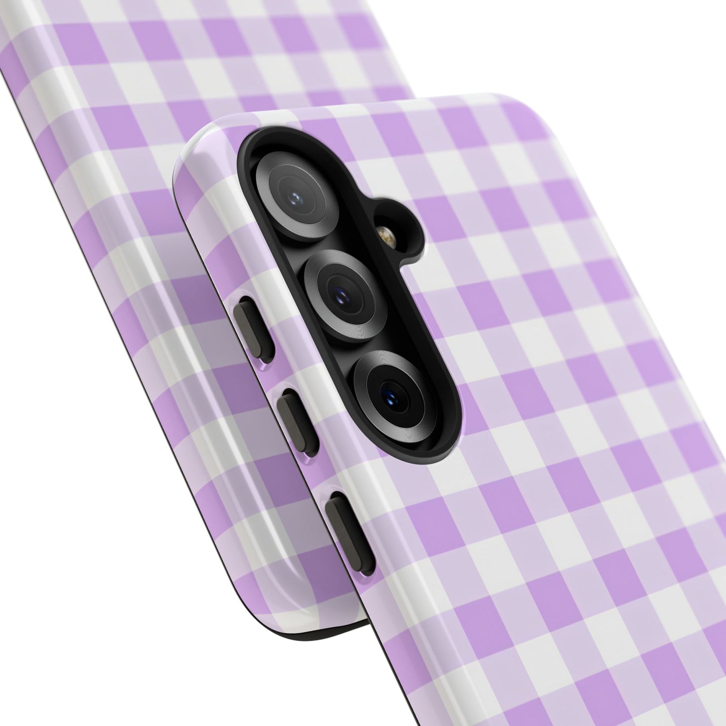 Gingham in Purple - iPhone Case, Samsung Galaxy Case, Google Pixel Case
