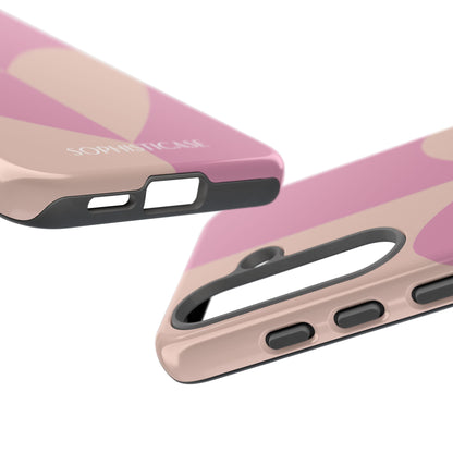 Be Mine in Pink and Brown - iPhone Case, Samsung Galaxy Case, Google Pixel Case