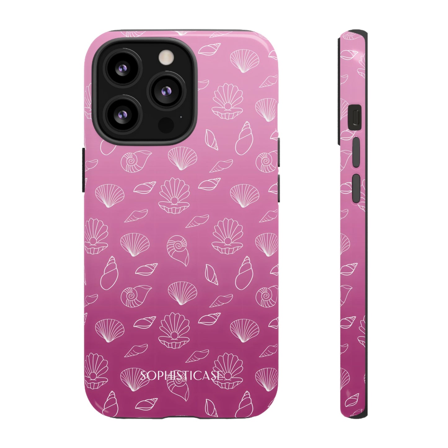 Seashell Society in Purple - iPhone Case, Samsung Galaxy Case, Google Pixel Case