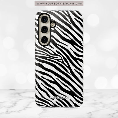 Dark Thoughts in Urban Zebra - Tough Phone Case