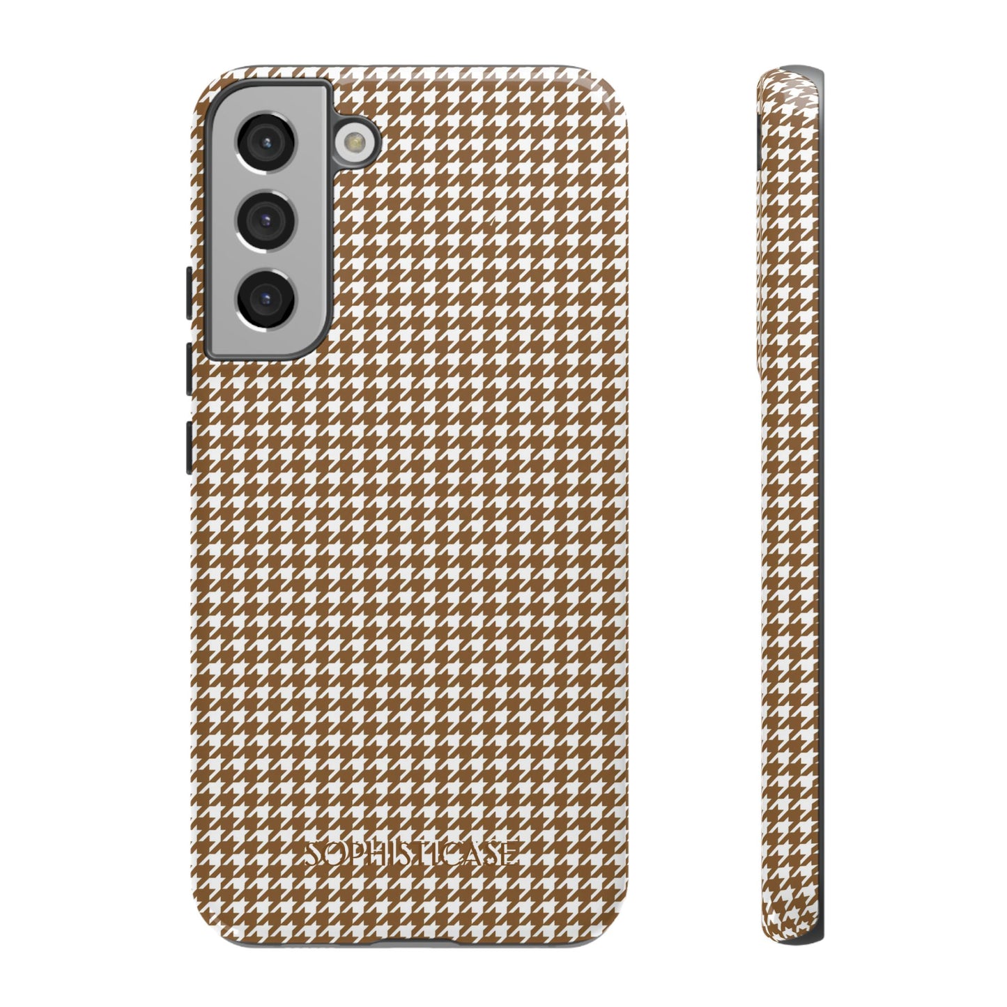 Tough Case - Houndstooth in Brown