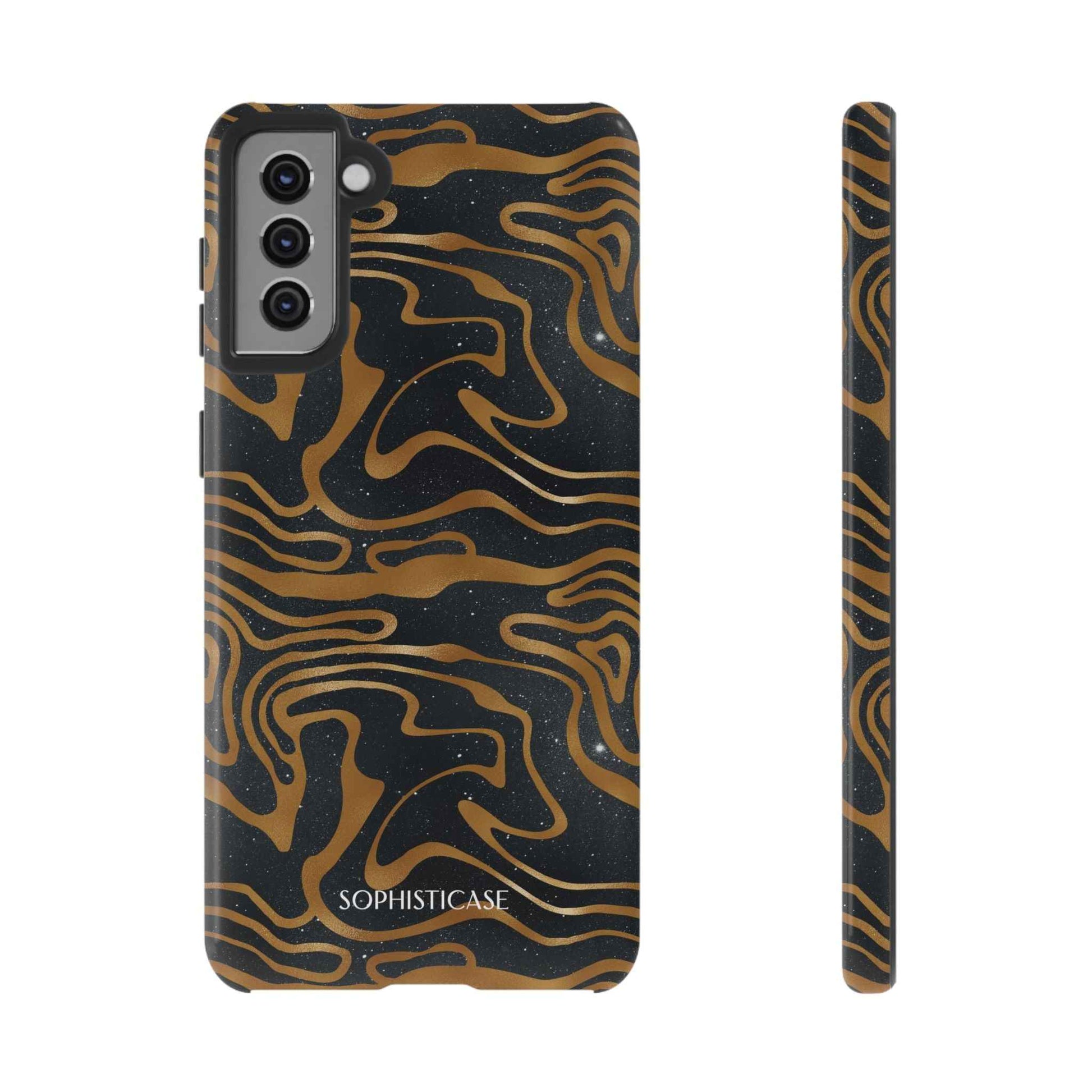 Cosmic Zebra in Black - iPhone Case, Samsung Galaxy Case, Google Pixel Case